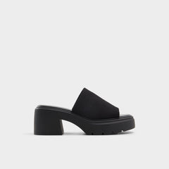 Harrietta Black Women's Wedges - Heeled mule, Block heel | Aldo online