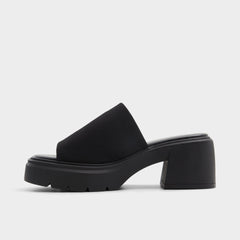 Harrietta Black Women's Wedges - Heeled mule, Block heel | Aldo online