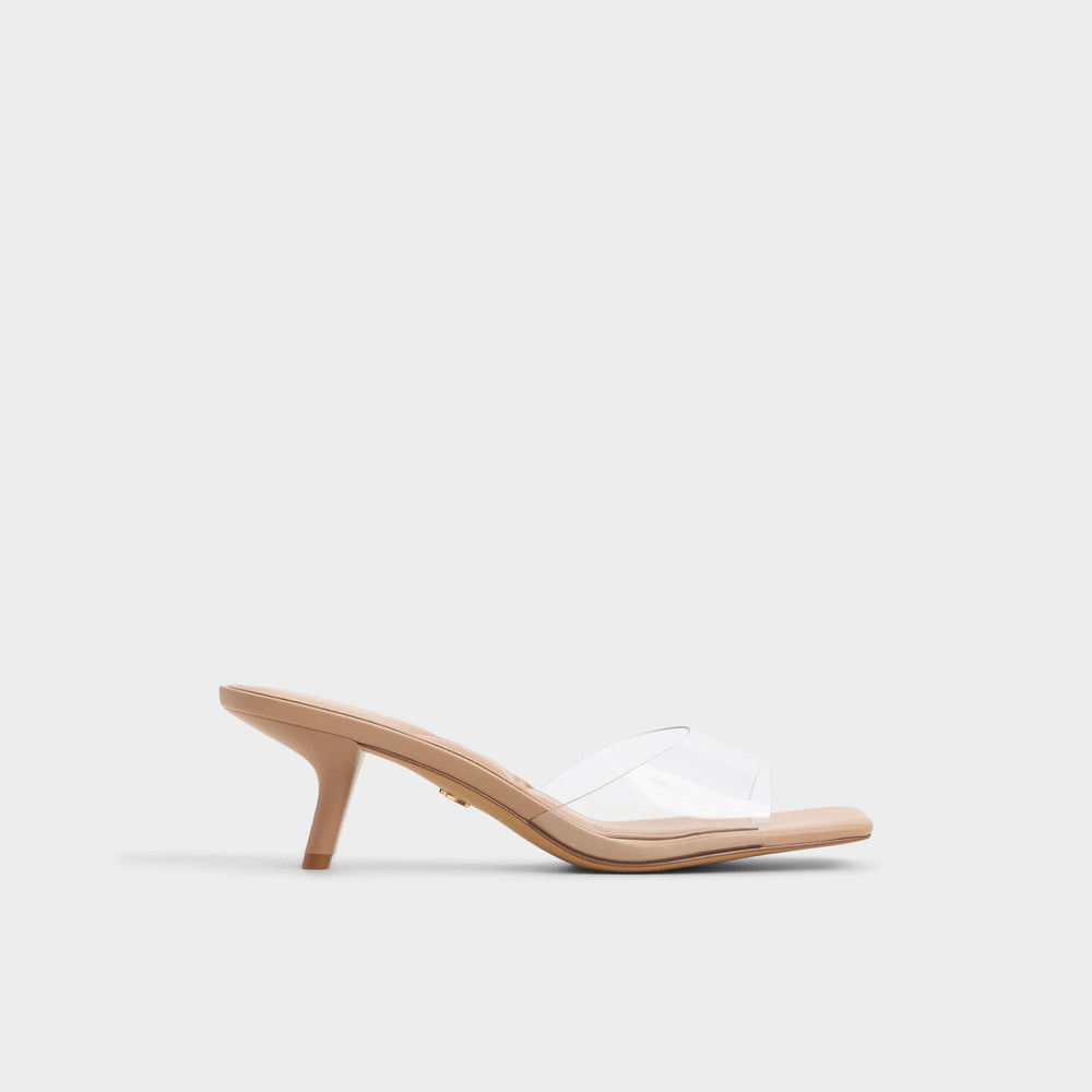 Enchanting Tan Women's Heeled mules - Heeled mule, Kitten heel | Aldo discount