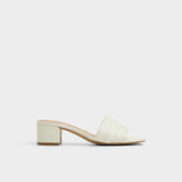 Claudina White/Bone Women's Block heels - Heeled mule, Block heel | Aldo on sale