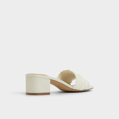 Claudina White/Bone Women's Block heels - Heeled mule, Block heel | Aldo on sale