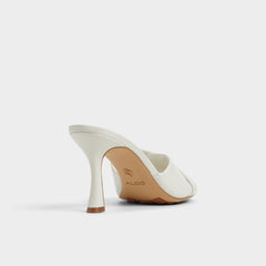 Lyhanna White/Bone Women's Heeled mules - Heeled mule, Stiletto heel | Aldo for sale