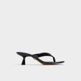 Jump Black Women's Strappy sandals - Heeled flip flop, Kitten heel | Aldo for sale
