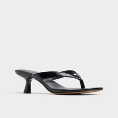 Jump Black Women's Strappy sandals - Heeled flip flop, Kitten heel | Aldo for sale