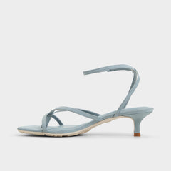 Soffie Other Blue Women's Strappy sandals - Strappy heeled sandal, Kitten heel | Aldo outlet