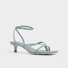 Soffie Other Blue Women's Strappy sandals - Strappy heeled sandal, Kitten heel | Aldo outlet