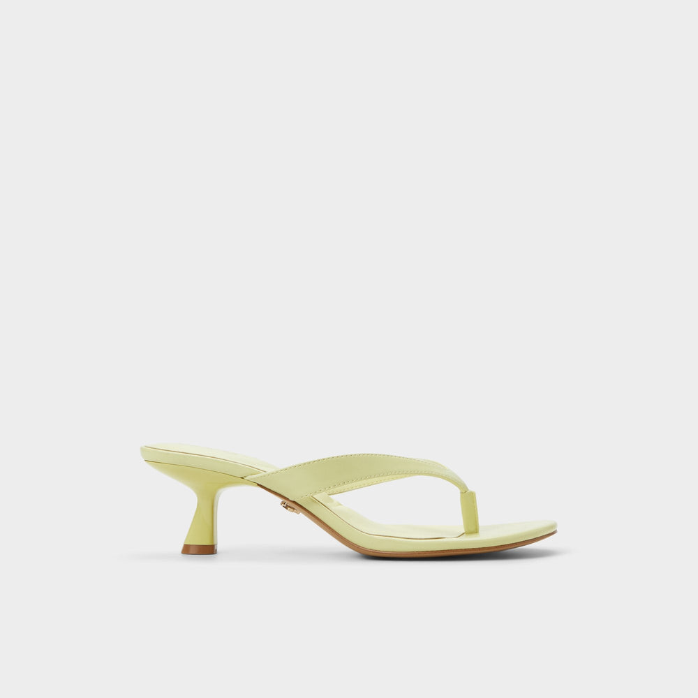 Jump Other Yellow Women's Strappy sandals - Heeled flip flop, Kitten heel | Aldo sale