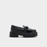 Oneameth Black Synthetic Patent Women's Loafers & Oxfords - Loafer, Lug sole | Aldo online