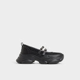 Aethera Black Women's Platform and wedge sneakers - Mary Jane Sneakers, Jogger sole | Aldo online