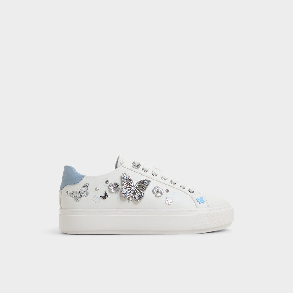 Saxony White/Multi Women's Platform and wedge sneakers - Low top sneaker | Aldo online