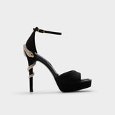 Medusa in Other Black 14266744 - Strappy heeled sandal, Platform | Aldo discount