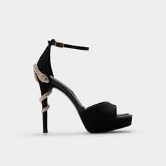 Medusa in Other Black 14266744 - Strappy heeled sandal, Platform | Aldo discount