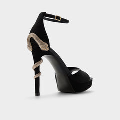Medusa in Other Black 14266744 - Strappy heeled sandal, Platform | Aldo discount