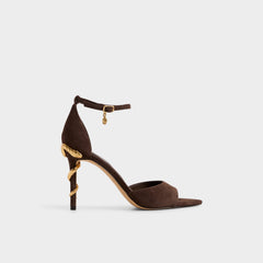 Medeza in Dark Brown - Strappy heeled sandal | Aldo for sale