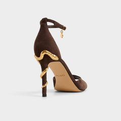 Medeza in Dark Brown - Strappy heeled sandal | Aldo for sale