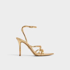 Solania Gold Women's Heeled sandals - Strappy heeled sandal, Stiletto heel | Aldo on sale