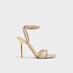 Manaelden Gold Women's Heeled sandals - Strappy heeled sandal, Stiletto heel | Aldo for sale