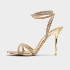 Manaelden Gold Women's Heeled sandals - Strappy heeled sandal, Stiletto heel | Aldo for sale