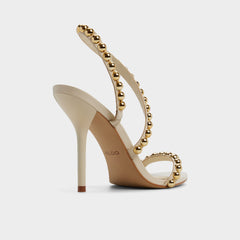 Attey in Cream - Strappy heeled sandal, Stiletto heel | Aldo discount