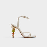 Beachglass in White Bone - Strappy heeled sandal | Aldo discount