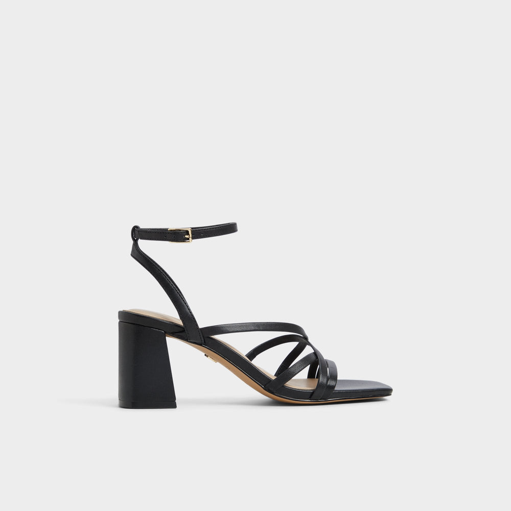 Esther Black Women's Block heels - Strappy heeled sandal, Block heel | Aldo on sale