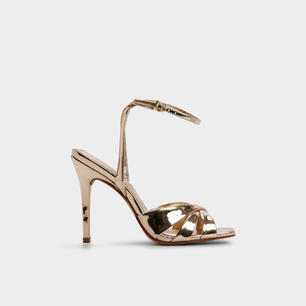 Meteora in Gold - Strappy heeled sandal, Stiletto heel | Aldo for sale