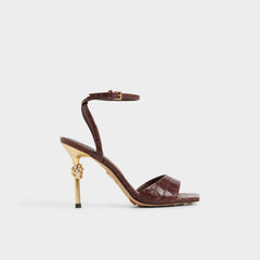 Harmonious in Dark Brown - Strappy heeled sandal | Aldo discount