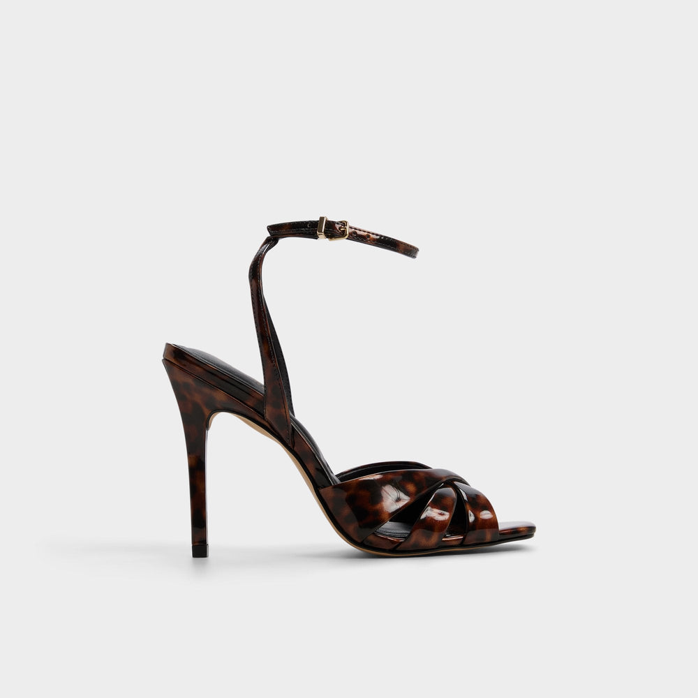 Meteora in Open Brown - Strappy heeled sandal, Stiletto heel | Aldo for sale