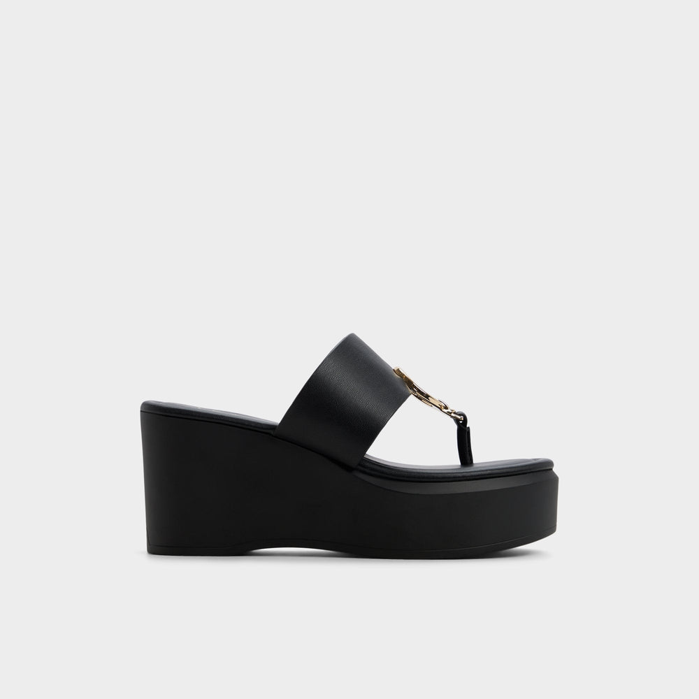 Friegan in Black - Slide sandal, Wedge heel | Aldo online
