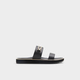 Lagoon Other Black Women's Strappy sandals - Strappy flat sandal, Footbed sandal | Aldo outlet