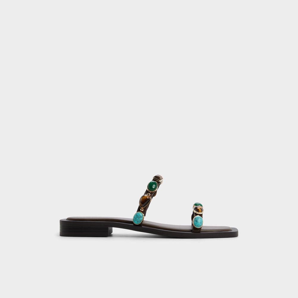 Sapphira in Dark Brown 14189967 - Slide sandal | Aldo outlet