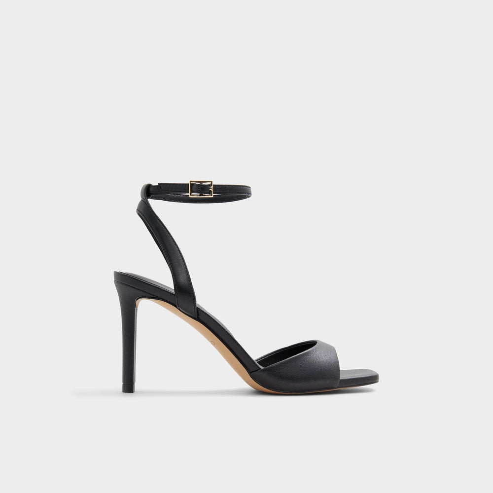 Sake Black Women's Strappy sandals - Strappy heeled sandal | Aldo sale