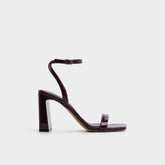 Azzira in Bordo - Strappy heeled sandal, Block heel | Aldo discount