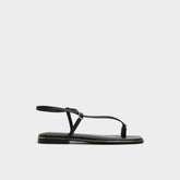 Jomalina Black Women's Flats - Strappy flat sandal | Aldo sale