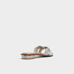 Ormeley Silver Women's Iridescent metallics - Slide sandal | Aldo discount