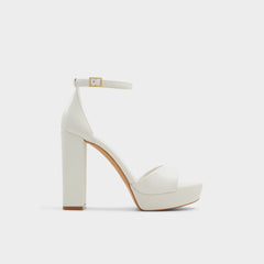 Enaegyn2.0 White/Bone Women's Platform Shoes - Strappy heeled sandal, Block heel | Aldo on sale