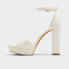 Enaegyn2.0 White/Bone Women's Platform Shoes - Strappy heeled sandal, Block heel | Aldo on sale