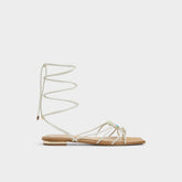 Nirena White/Bone Women's Flats - Strappy flat sandal | Aldo online