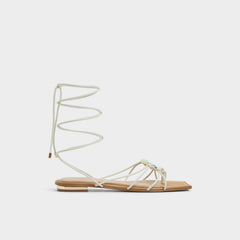 Nirena White/Bone Women's Flats - Strappy flat sandal | Aldo online