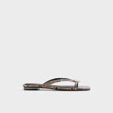 Iliria White/Black Women's Flats - Slide sandal | Aldo sale