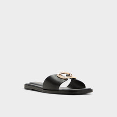 Tidella Black Women's Flats - Slide sandal | Aldo outlet