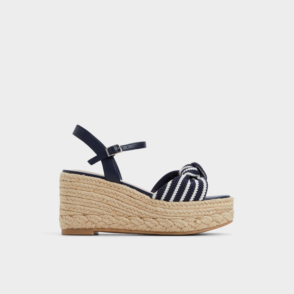 Annamarie Navy Women's Platform sandals - Wedge sandal | Aldo on sale