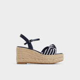 Annamarie Navy Women's Platform sandals - Wedge sandal | Aldo on sale