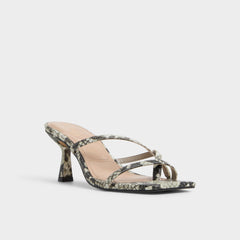 Calypsa White/Black Women's Animal Prints - Strappy heeled sandal | Aldo discount