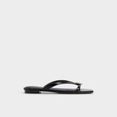 Iliria Black Women's Flats - Slide sandal | Aldo on sale