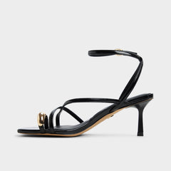 Elodiah Black Women's Travel essentials - Strappy heeled sandal, Stiletto heel | Aldo sale