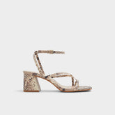 Adrauder in Brown Overflow 13801090 - Strappy block heeled sandal, Block heel | Aldo sale