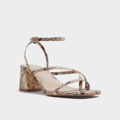 Adrauder in Brown Overflow 13801090 - Strappy block heeled sandal, Block heel | Aldo sale