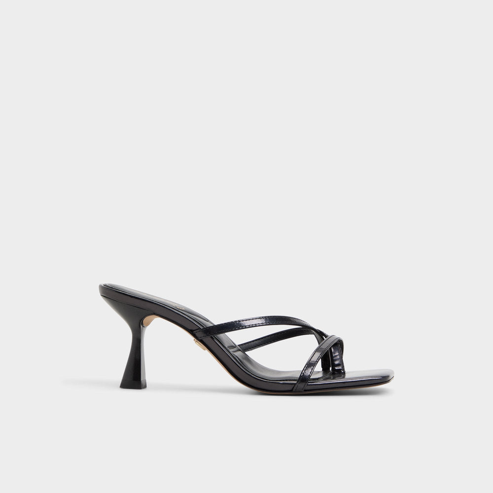 Calypsa Black Women's Animal Prints - Strappy heeled sandal, Block heel | Aldo on sale