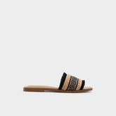 Nalani Open Black Women's Flats - Slide sandal | Aldo sale